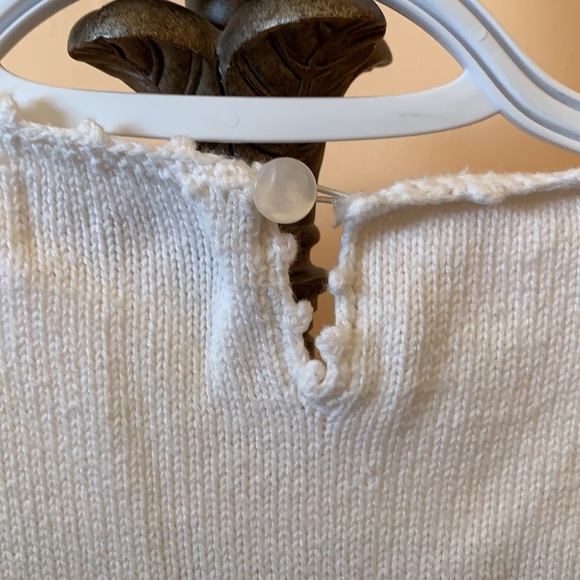 White Detailed Sweater - Picture 3 of 4